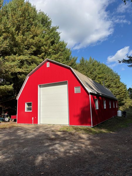 Completed barn re-cladding — Simcoe County