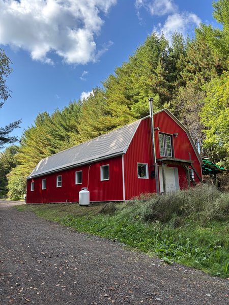 After — completed barn re-cladding